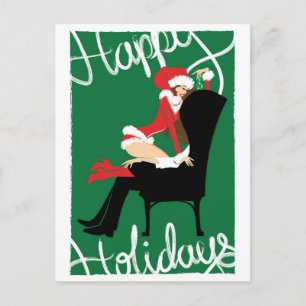 Cartão Postal De Festividades Mistletoe postcard