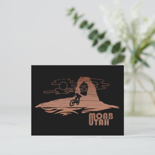 Cartão Postal De Festividades Moab mtb mountain bike (Em pé/Frente)
