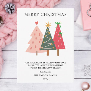 Cartão Postal De Festividades Moderno Boho Desenho à Mão Caprichoso
