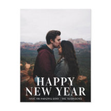 Moderno de Fotografia de Feliz ano novo Simples