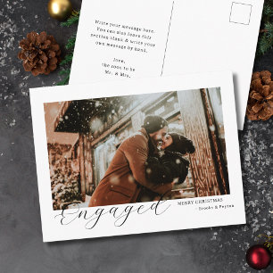 Cartão Postal De Festividades moderno elegante minimal Engajado foto de Natal