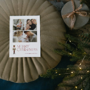 Cartão Postal De Festividades Moderno Nutcracker Feliz Natal 3 Foto