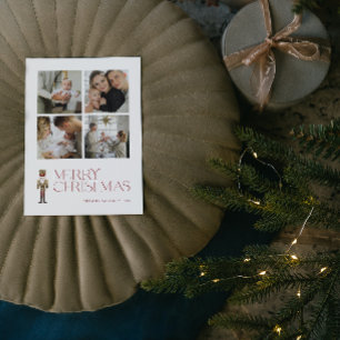 Cartão Postal De Festividades Moderno Nutcracker Feliz Natal 4 Foto