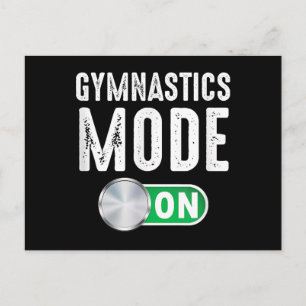 Cartão Postal De Festividades Modo Ginástica Ativado Atleta de Ginástica Frio