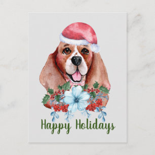 Cartão Postal De Festividades Mola d'água do Natal Personalizável