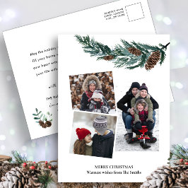 Cartão Postal De Festividades Mola de Cana Verde Rústica