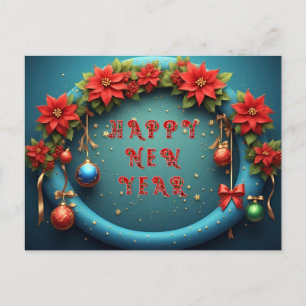 Cartão Postal De Festividades Moldura de Feriado Festivo