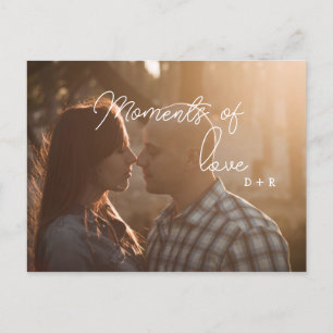 Cartão Postal De Festividades Momentos de amor, casal no amor
