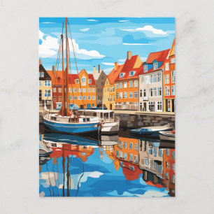Cartão Postal De Festividades Momentos no Porto de Copenhagen #8