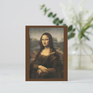Cartão Postal De Festividades Mona Lisa - Leonardo Da Vinci