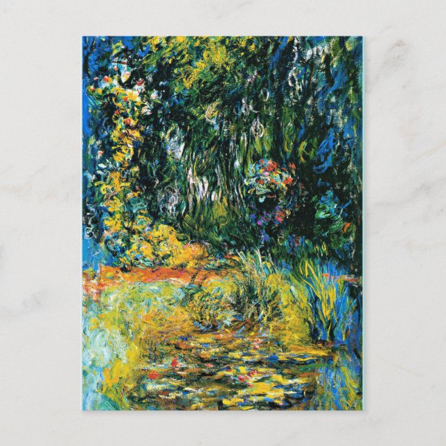 Cartão Postal De Festividades Monet - Water Lily Pond, 1918, (Frente)