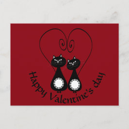 Cartão Postal De Festividades Monograma lunático engraçado do casal do amor do