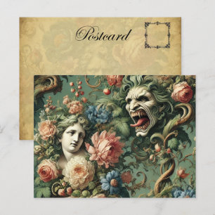 Cartão Postal De Festividades Monstres au Paradis - Vitoriano Gótico