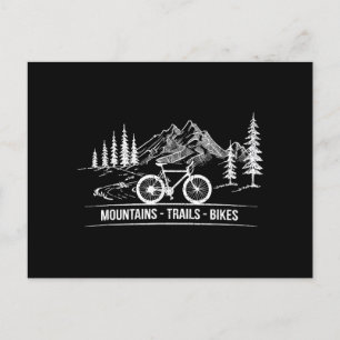 Cartão Postal De Festividades Montanha - Bicicleta de bicicleta de bicicleta