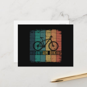 Cartão Postal De Festividades Montanha de bicicleta de montanha
