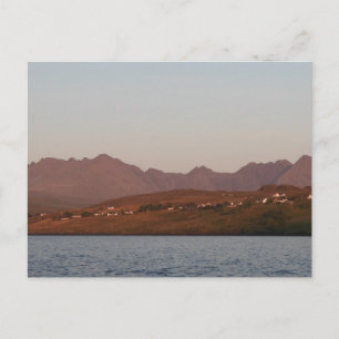 Cartão Postal De Festividades Montanhas Cuillin Terreno Dramático Arte Celta