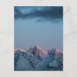 Cartão Postal De Festividades Montanhas Noruega