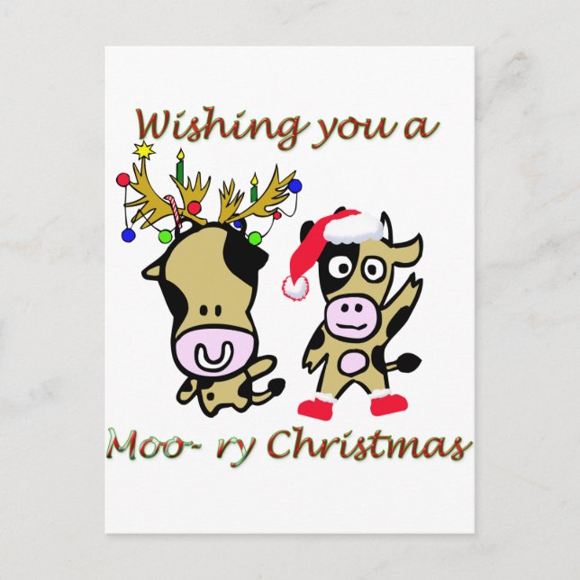 Cartão Postal De Festividades Moory christmas (Frente)