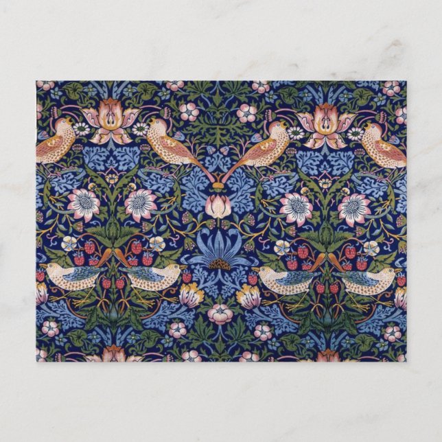 Cartão Postal De Festividades Morango Thef, William Morris (Frente)