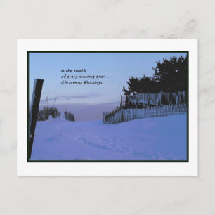 Cartão Postal De Festividades Morning Star Christmas