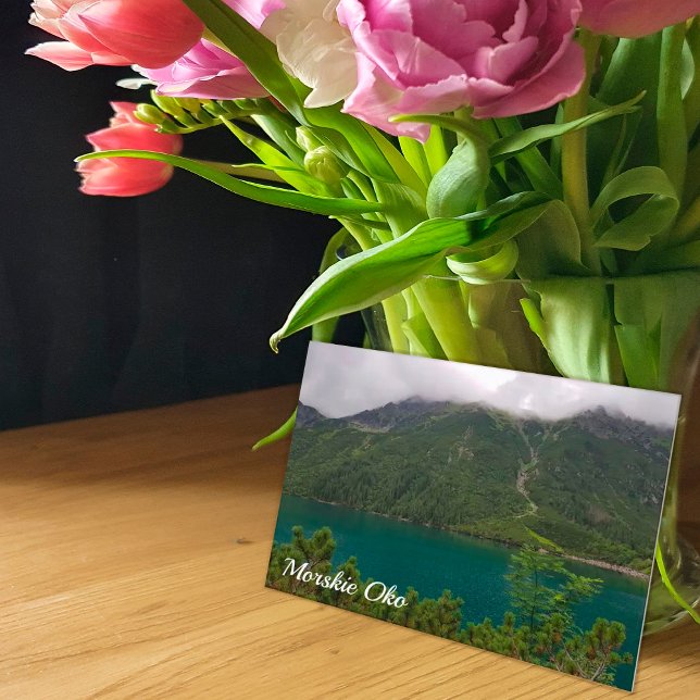 Cartão Postal De Festividades Morskie Oko, lago na Polônia das Montanhas Tatra (Criador carregado)