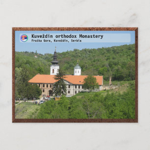 Cartão Postal De Festividades MOSTEIROS SÉRVIOS - Mosteiro ortodoxo Kuveždin