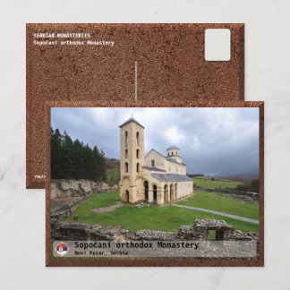 Cartão Postal De Festividades MOSTEIROS SÉRVIOS - Mosteiro ortodoxo Sopoćani