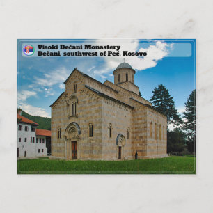 Cartão Postal De Festividades MOSTEIROS SÉRVIOS - Mosteiro Visoki Dečani