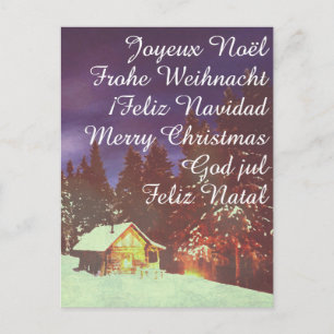 Cartão Postal De Festividades Motivo para o inverno maravilhoso do Natal
