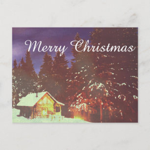 Cartão Postal De Festividades Motivo para o inverno maravilhoso do Natal