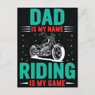 Cartão Postal De Festividades Moto customizada única para motociclistas