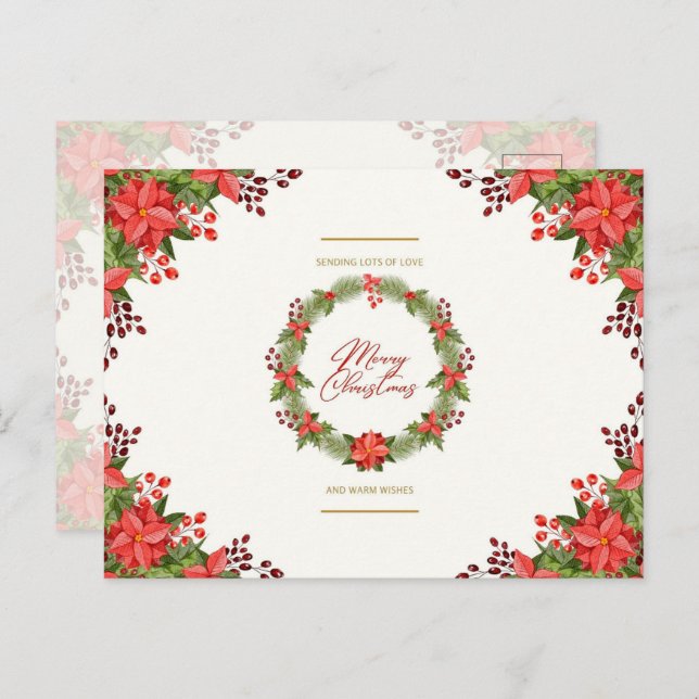 Cartão Postal De Festividades Muito Amor (Frente/Verso)