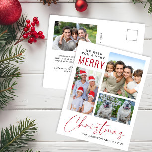 Cartão Postal De Festividades Muito Feliz 4 Foto Natal