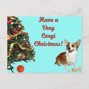 Cartão Postal De Festividades Muito turquesa Postcar do Natal-SmilingDott do