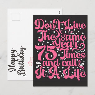 Cartão Postal De Festividades Mulher aniversariante menina crianças celebração e