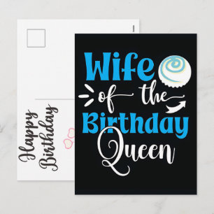 Cartão Postal De Festividades Mulher aniversariante menina crianças celebração e