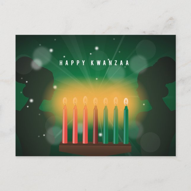 Cartão Postal De Festividades mulheres africanas felizes kwanzaa (Frente)