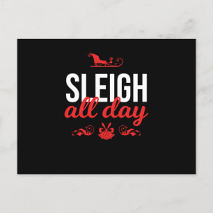 Cartão Postal De Festividades Mulheres Divertidas Natal Xmas Slay Sleigh O Dia T