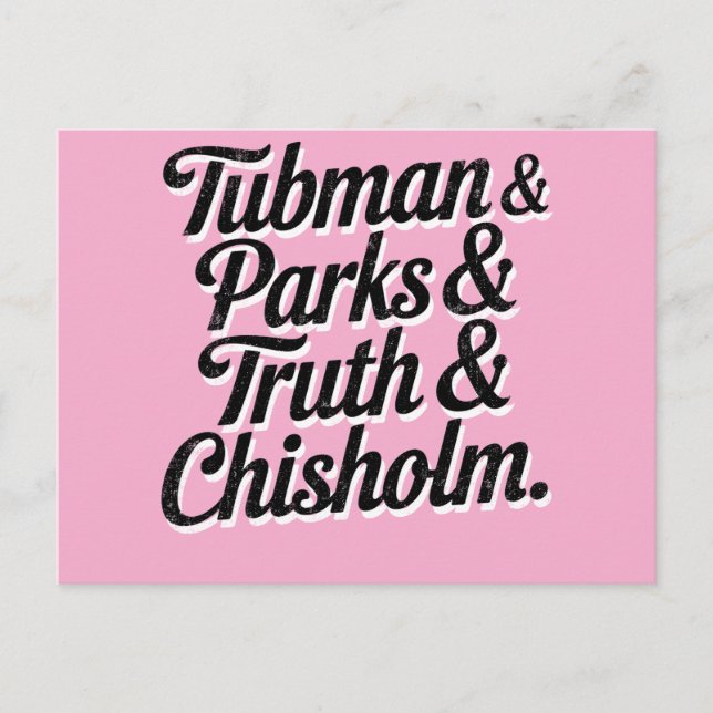 Cartão Postal De Festividades Mulheres excelentes da História Negra—Tubman...Chi (Frente)
