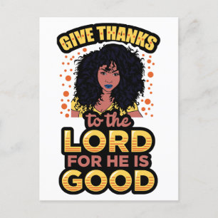 Cartão Postal De Festividades Mulheres negras cristãs, igreja adoram Deus Jesus