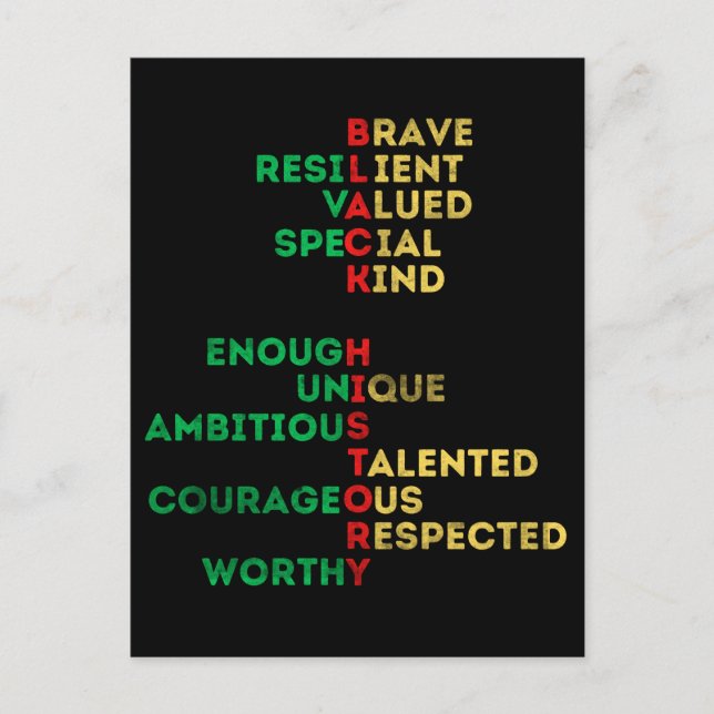 Cartão Postal De Festividades Mulheres negras de melanina afro-americana (Frente)