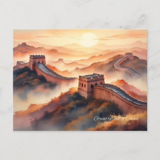Cartão Postal De Festividades Muro excelente da China