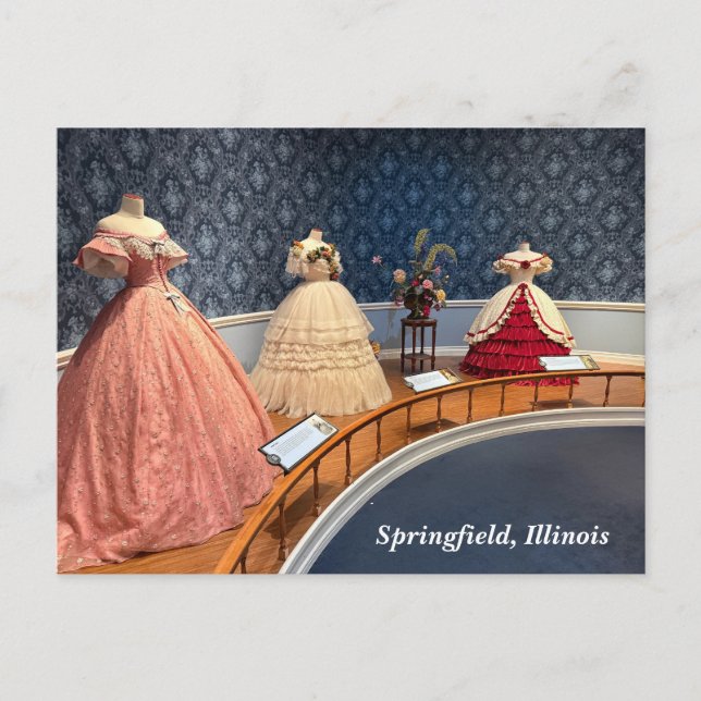 Cartão Postal De Festividades Museu Abraham Lincoln (Frente)