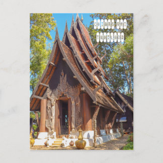 Cartão Postal De Festividades Museu Baan Dam em Chiang Rai