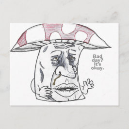 Cartão Postal De Festividades Mushroom Man Therapy