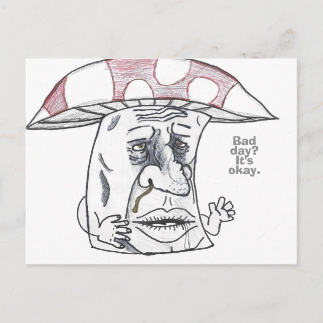 Cartão Postal De Festividades Mushroom Man Therapy (Frente)