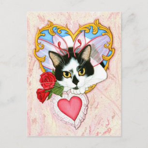 Cartão Postal De Festividades My Feline Valentine Cat Postcard