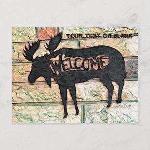 Cartão Postal De Festividades Mystic Moose - Tzgorda