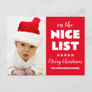 Cartão Postal De Festividades Na Lista Nice Foto De Natal