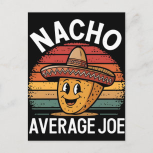 Cartão Postal De Festividades Nacho joe mexicano retrô cinco de maio engraçado